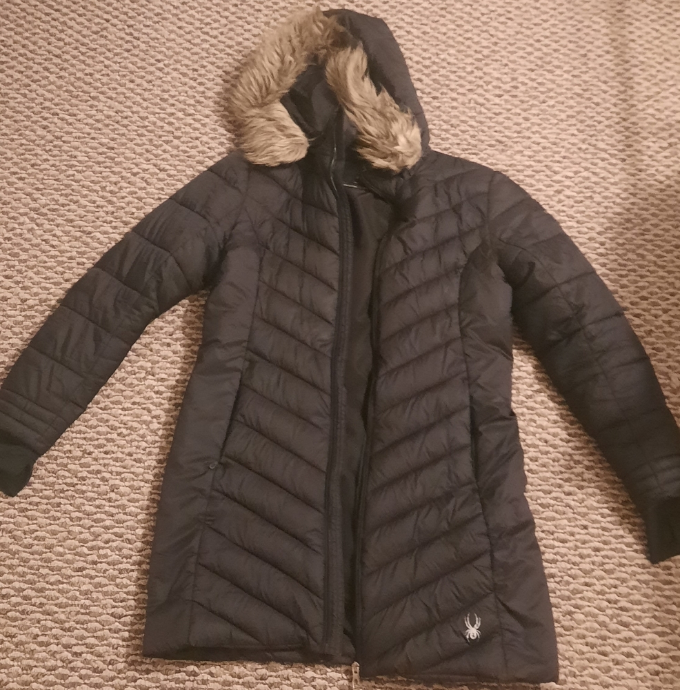 Black puffer jacket